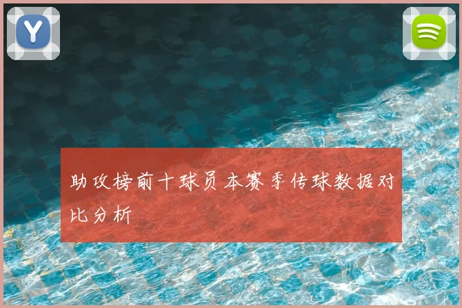 助攻榜前十球员本赛季传球数据对比分析